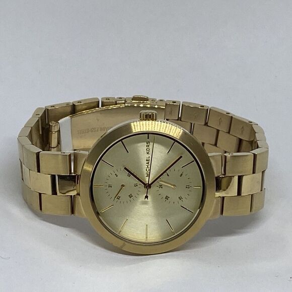 Michael Kors MK6408 Women's Gold Stainless Steel Analog Dial Quartz Watch LJ195 - Picture 7 of 12